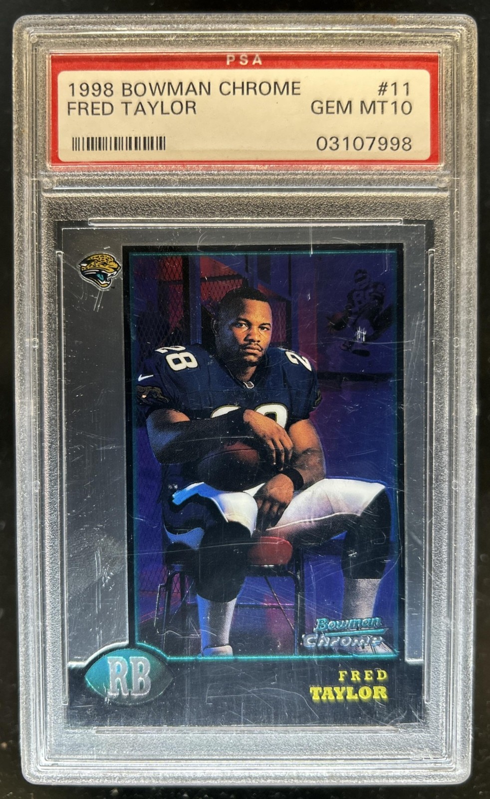 Fred Taylor Bowman Chrome #11 Base