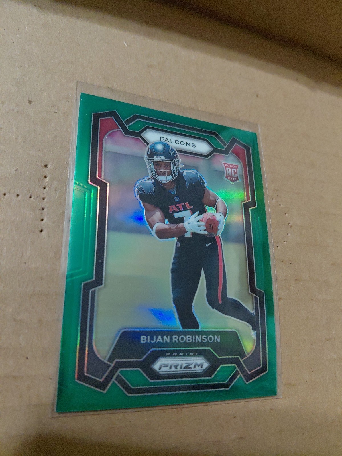 2023 Prizm BIJAN ROBINSON Green Prizm #305 Rookie RC Falcons 