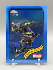 2025 Topps Chrome Marvel Comics Green Goblin Blue Refractor /299 #161
