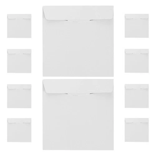 10 buste postali bianche per CD/DVD, scatole protettive piatte per spedizione