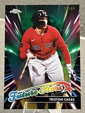 Triston Casas 2024 Topps Chrome /99 Future Stars Green Refractor Red Sox