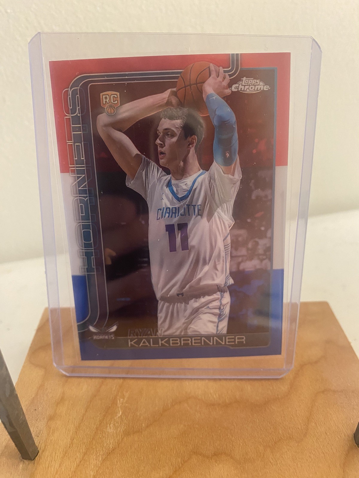 Ryan Kalkbrenner 2025 Topps Chrome #284 Red, White & Blue Refractor RC