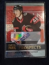 2021-22 Metal Universe Prospects Sapphire #PP-18 Jacob Bernard-Docker (RC) Auto