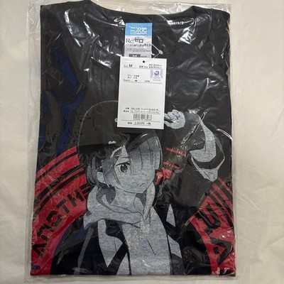 Re:Zero Ram Black T-Shirt M Size Official Anime Apparel Unopened
