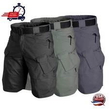 Mens Tactical Shorts Cargo Shorts Outdoor Waterproof Hiking Fishing Track Shorts