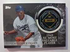 Jackie Robinson Brooklyn Dodgers 2023 Topps MVP Award Winner Medallion 1949