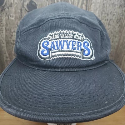 Grand Valley State Sawyers Adidas Strapback Hat Adjustable Black Cap Ear Flaps