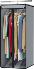 Garment Bags for Hanging Clothes, Large Clothes Storage Bags Closet Organizer wi