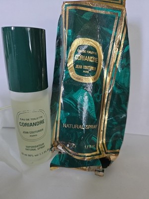 90's Coriandre Jean Couturier EDT Natural Spray 1.1 FL OZ. SCRUNCH BOX