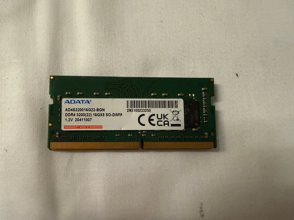 ADATA DDR4 SDRAM 16 GB Capacity per Module Memory (RAM) for sale