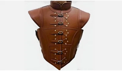 Halloween Medieval Leather Jerkin Armor Viking LARP Reenactment Costume SALE - image 1 of 4