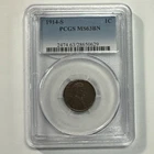 1914-S Lincoln Wheat Cent PCGS MS63 BN Brown