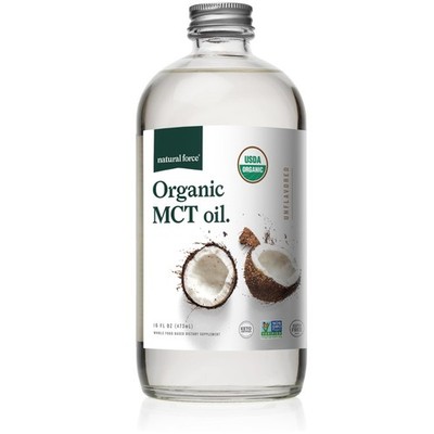Pure MCT Oil from 100% Coconut   Keto, Paleo, Vegan, NonGMO   16 Ounce Glass