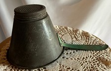 Vintage Nesco Funnel Fruit Jar Filler Green Handle Tin Country Farmhouse Decor