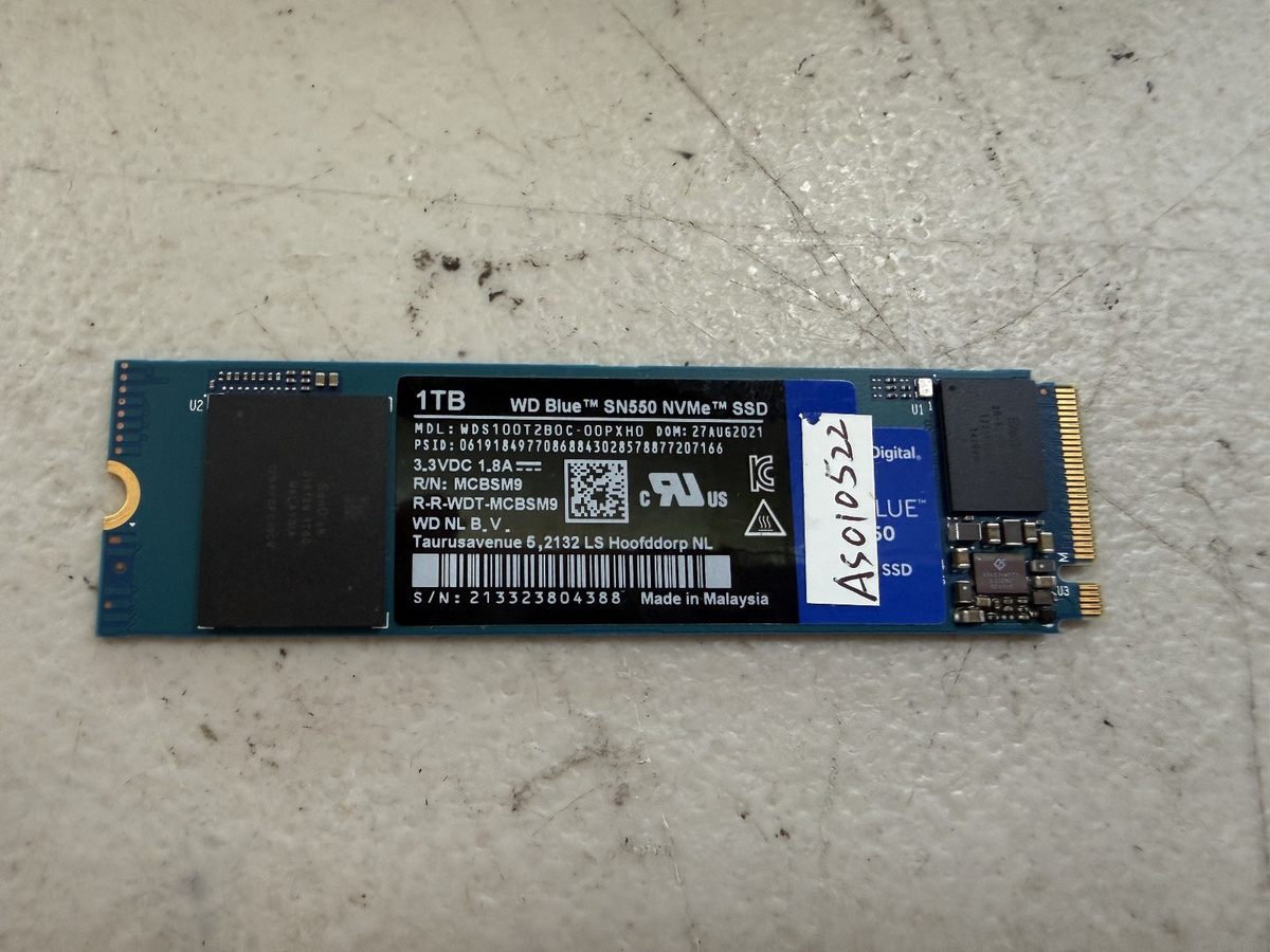 WD Blue SN550 1TB NVMe SSD M.2 2280 PCIe Gen3 x4 – Western Digital