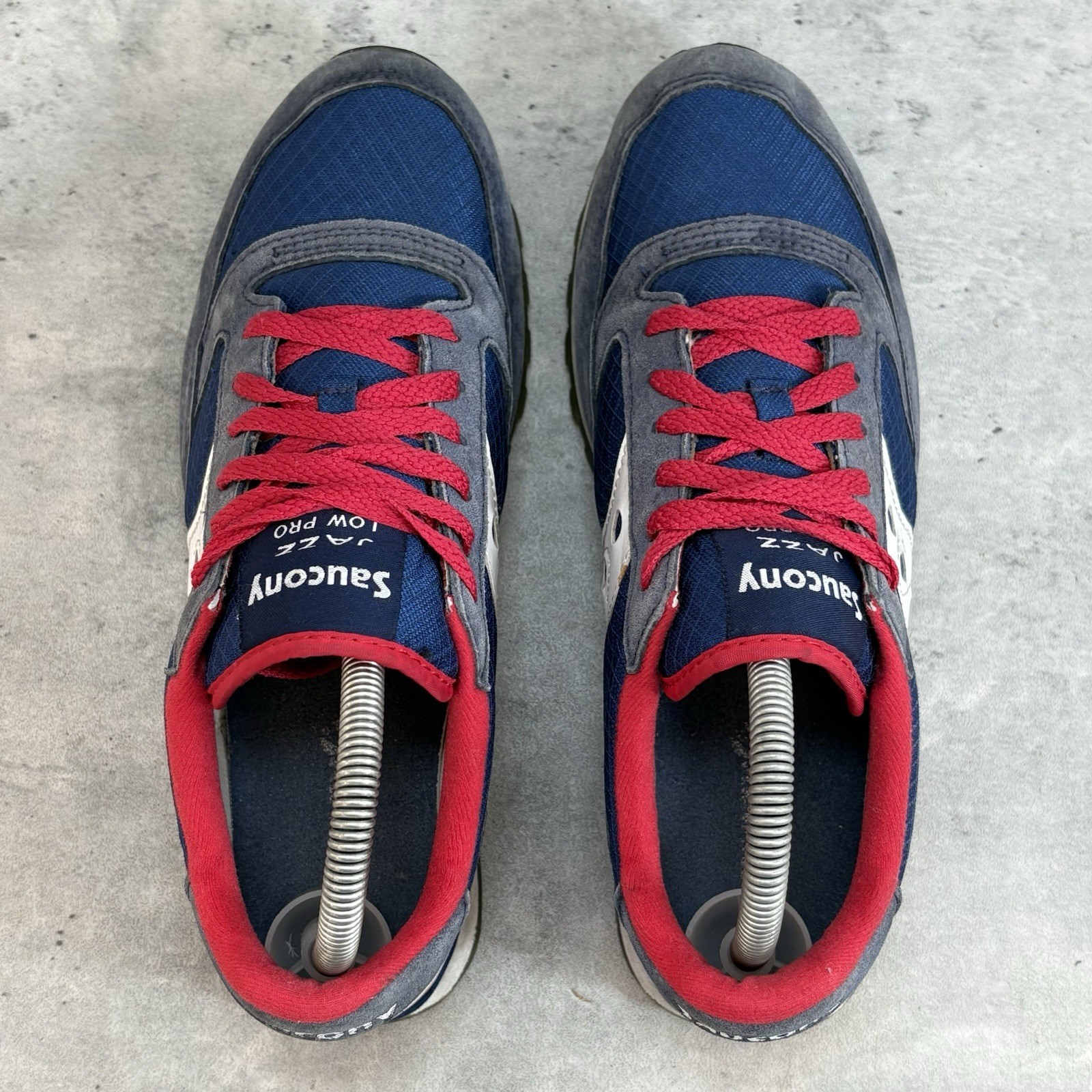 Saucony Jazz Low Pro Mens 8 Blue Red White USA Flag Running Shoes Sneakers thumbnail 3