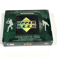 Vintage 1992 Upper Deck MVP Holographic MLB Team 54-Card Set COA #111797/216000