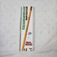 Vintage USA Dixon Ticonderoga 1388-2 Pencils HB One Dozen 12 Unsharpened Pencils