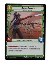 Star Wars Unlimited Twilight of the Republic Legendary AAYLA SECURA 257