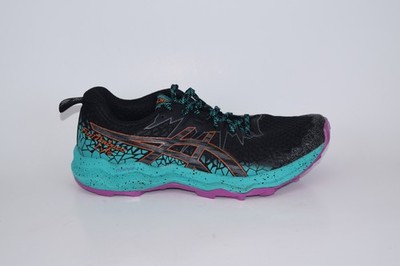 ASICS Women Fuji Trabuco Lyte 1012A599 Black Running Shoes Sneakers Size 7
