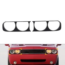 Matte Black Headlight Headlamp Bezel Frame Trim For Dodge Challenger 2008-2014 Matte Black Headlight Headlamp Bezel Frame Trim For Dodge Challenger 2008-2014