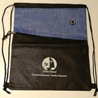 Lightweight, Zippered, Drawstring-style Backpack with the “Shore Travel" logo — photo 1