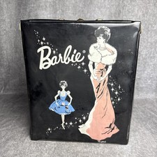 Vintage 1962 Mattel Barbie Doll Carrying Storage Case Ponytail Black