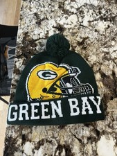 Men s Green Bay Packers Winter Hat Beenie One Size Green Tassel Ball Hat Cap
