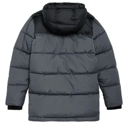Lands' End Boy’s Colorblock Hooded Puffer Jacket Insulated Zip Pockets  XL 18/20 image 3