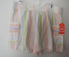 NWT Wonder Nation Girls Pull On Shorts Multicolor Size: Large 10-12