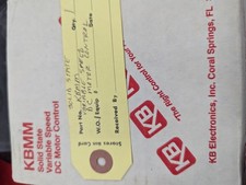 Controlador de velocidad de estado sólido KB Electronics KBMM-125 9449