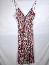 Sezane Oliveira Dress Floral Dress Midi Sleeveless Casual Summer Holiday 10 UK