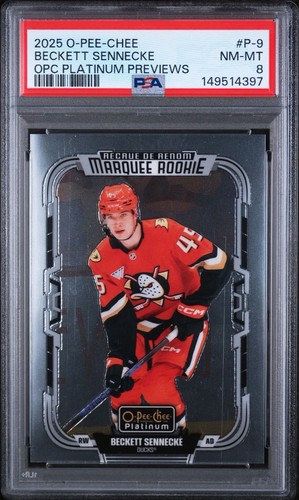 Beckett Sennecke [Gold] #P-9 2025 O-Pee-Chee Platinum Preview card