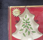 Lenox Holiday Christmas Tree Candy Dish Gold Trim New — photo 5