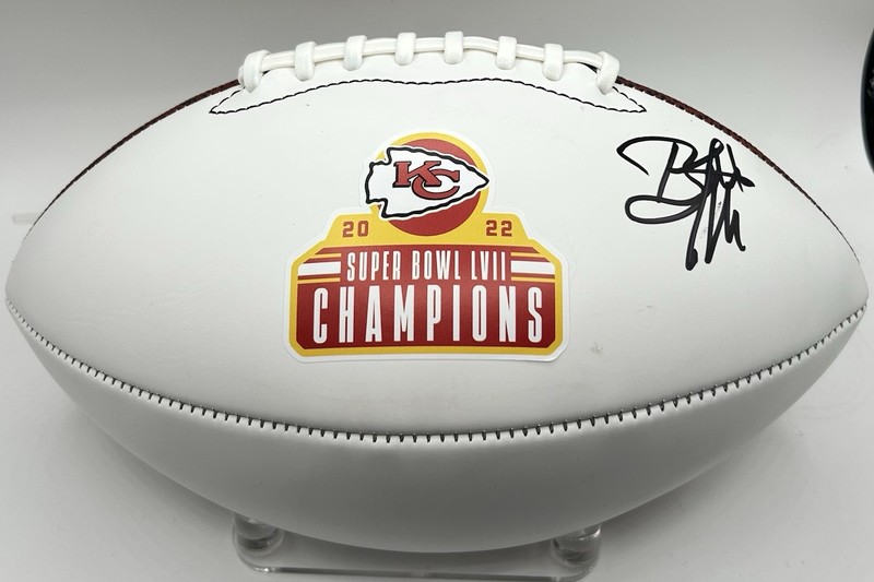 Brett Veach Signed Super Bowl LVII Football Kansas City Chiefs Autograph PSA/DNA