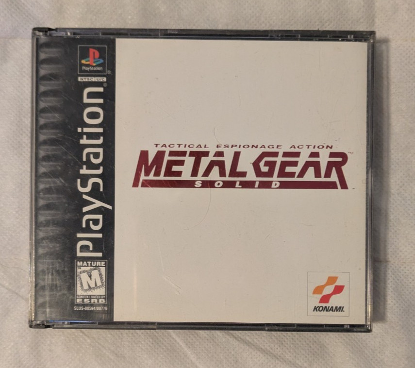 Metal Gear Solid (Sony PlayStation 1 PS1, 1998) - used, no manual