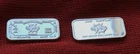 1 Coin 1 gram .999 pure silver Gemini Zodiac Bar