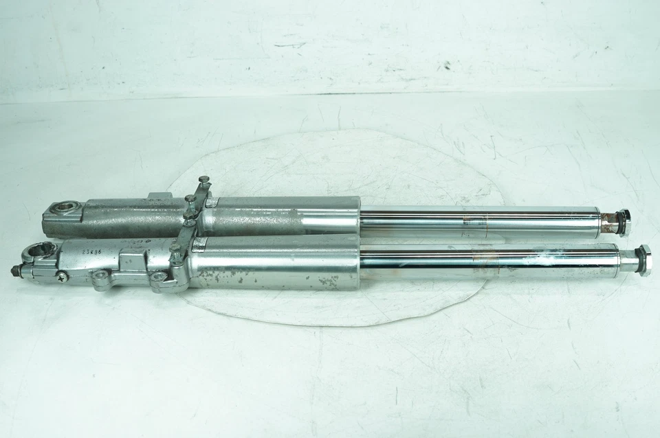 2007 Harley Touring FLHX Street Glide OEM Front Left & Right Fork Legs Sliders - Image 2 of 4