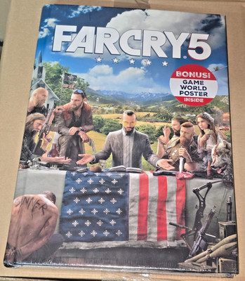 FAR CRY 5 Limited Collector Edition Official Hardcover Strategy Guide+Poster New
