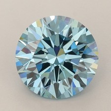 Lab Grown 2.23 Cts Fancy Vivid Blue VS1 Clarity ROUND IGI Certified CVD Diamond