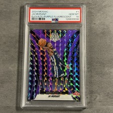 2024-25 Panini Mosaic #1 Ja Morant Elevate Purple Fluorescent /175 PSA 10 GEM