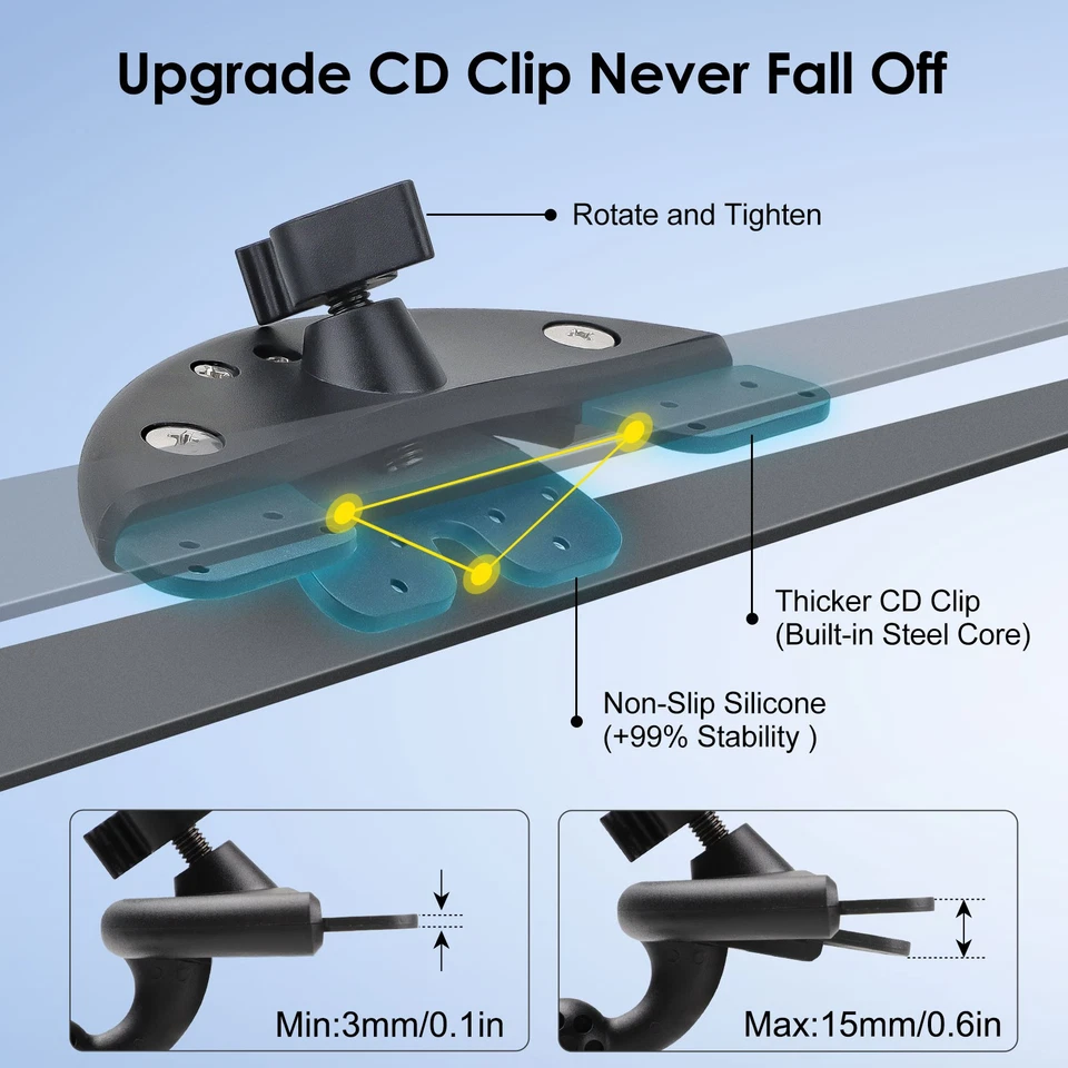 Universal Adjust Car CD Slot Tablet/Phone Mount Holder for 8-10" iPad/Galaxy Tab - Image 3 of 4