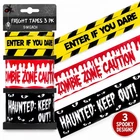 3 Pack Halloween Warning Tape 9m Each Haunted Zombie Caution Horror Party Decor