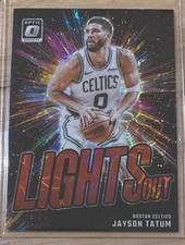 Jason Tatum 2024-25 Donruss Optic Lights Out Insert Prizm