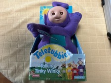 RARE VINTAGE Purple TELETUBBIES TALKING TINKY WINKY.Original box  Toys R Us tag
