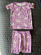 Little Sleepies Unicorn Two-Piece Short Pajama Set 12-18m