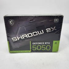 New MSI GeForce RTX 5050 SHADOW 2X OC 8GB GDDR6 Graphics Card