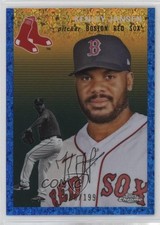 2023 Chrome Platinum Anniversary Blue Mini-Diamond Refractor Kenley Jansen 1dm4