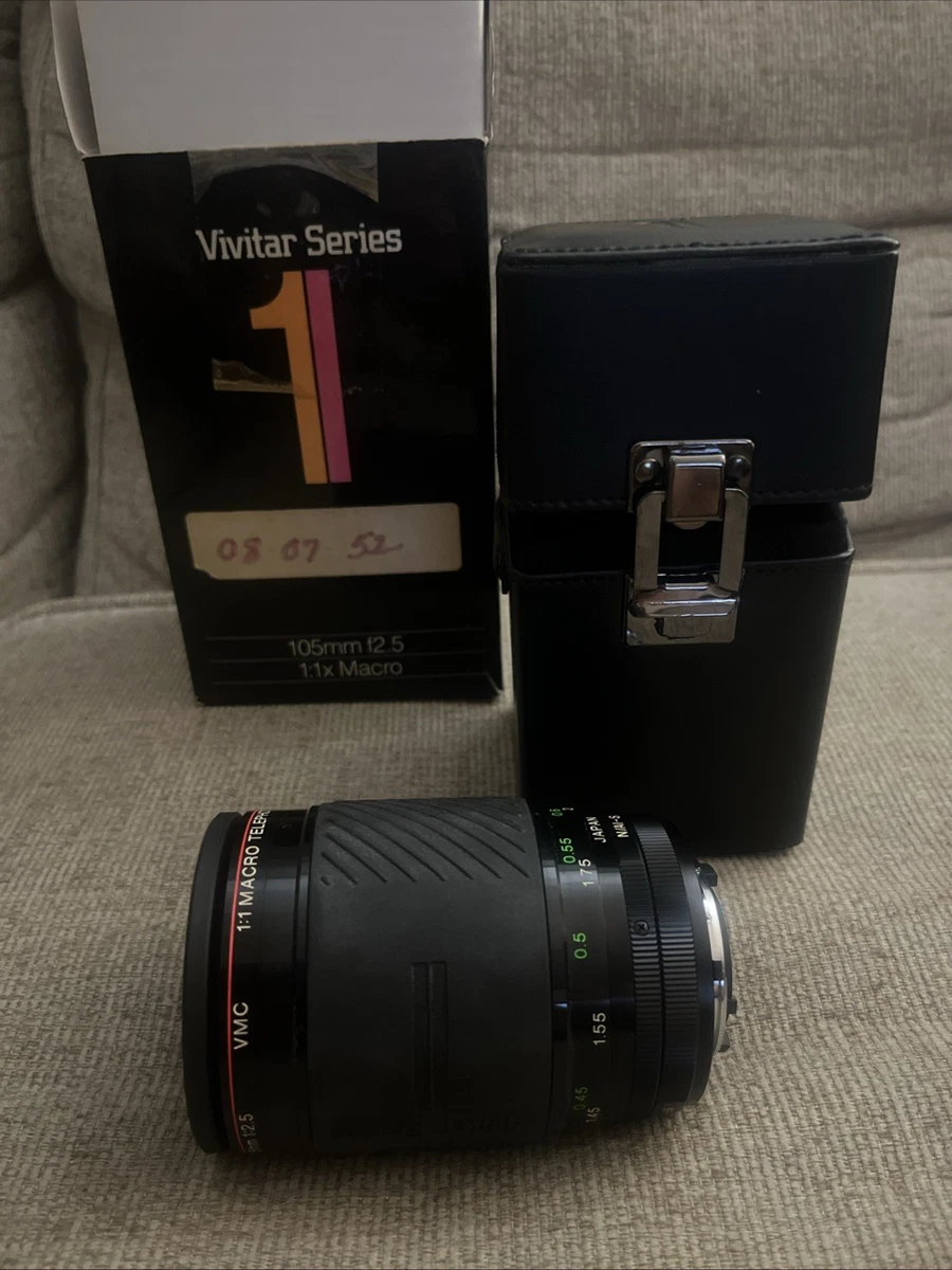 Nikon AI-S Camera Lenses 105mm Focal f/2.5 Maximum Aperture for