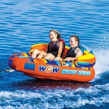 WOW Sports Wave Zone 2-Person Inflatable Towable Water Tube